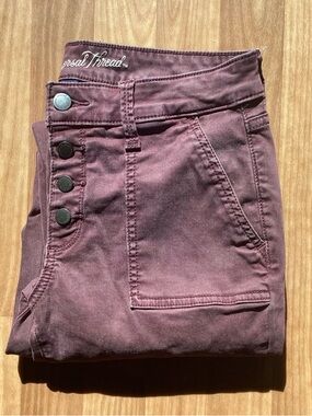 Dusty Mauve Mid Rise Skinny Jeans - Universal Threads